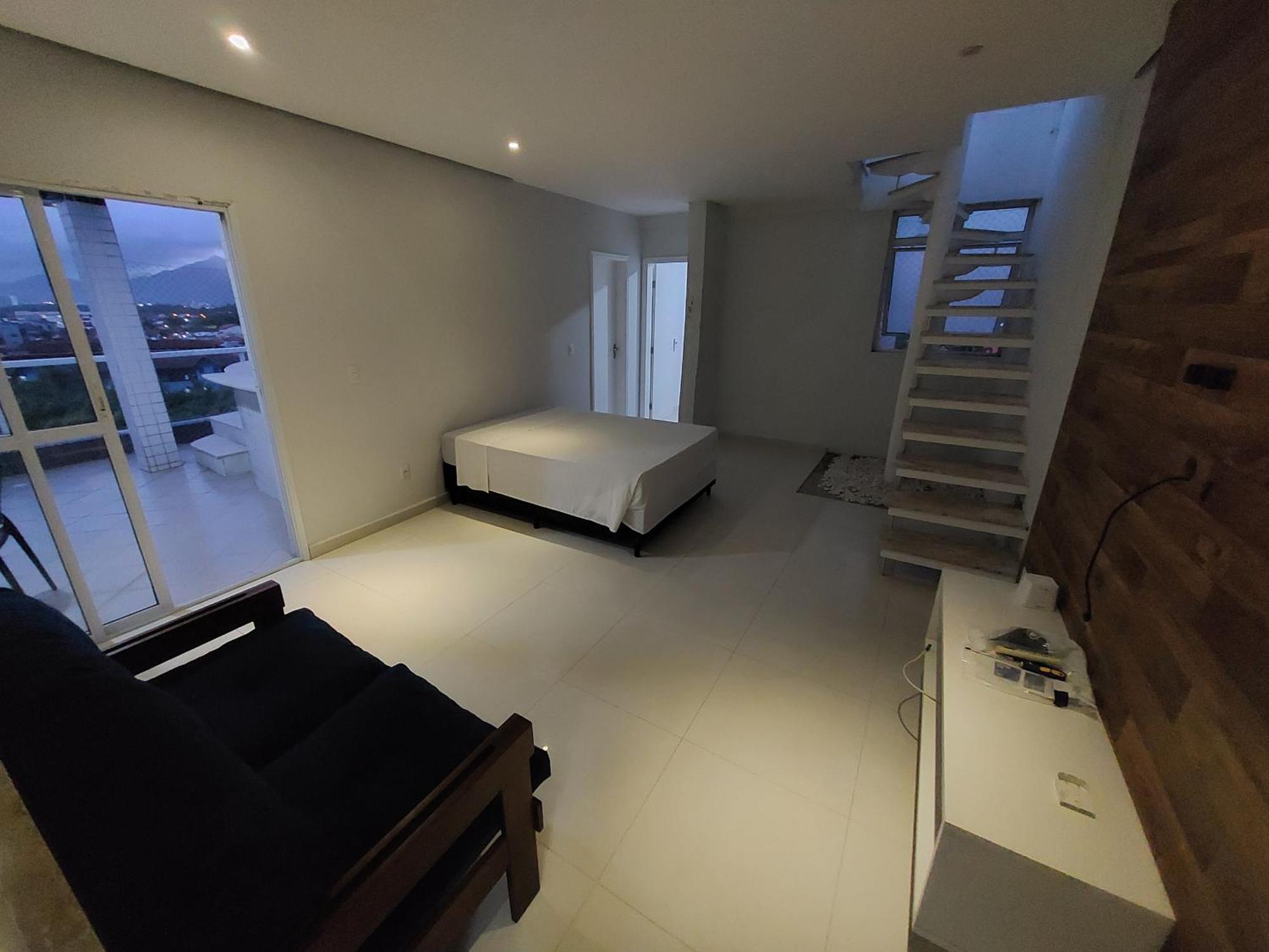 Apartamento A 50M Praia Maitinga, Wifi, Churrasqueira Na Varanda Бертиога Стая снимка